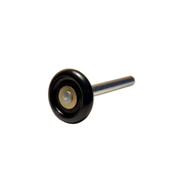DURA-LIFT Light Duty Nylon Garage Door Roller – No Bearing, Plated Stem - 0120593BB