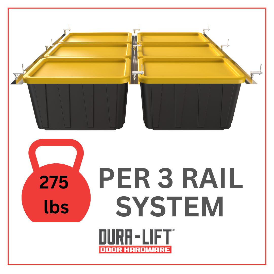 Dura-Lift Elevate Overhead Garage Slide Bin Storage System-BTriple