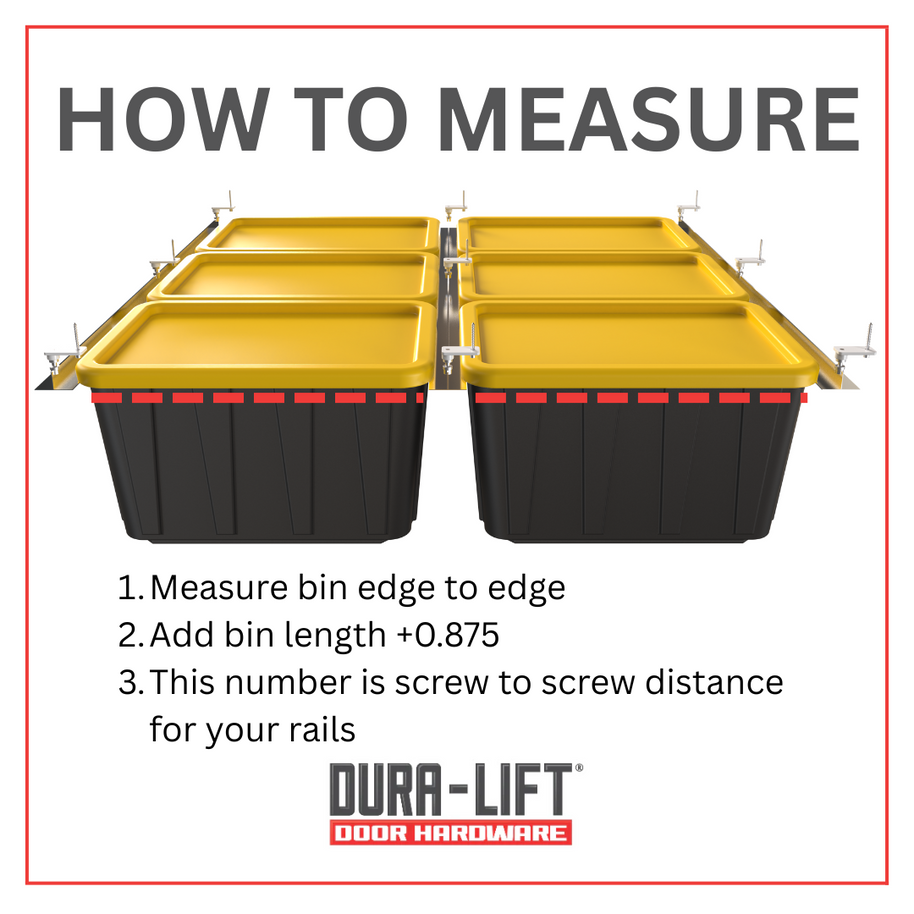 Dura-Lift Elevate Overhead Garage Slide Bin Storage System-BTriple