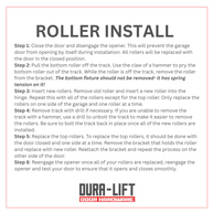 DURA-LIFT Ultra-Life Max 2 in. Nylon Garage Door Roller w/ Sealed 6200ZZ Bearing & 4-in. Stem