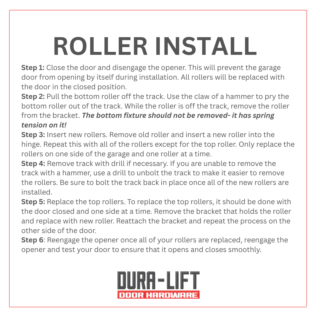 DURA-LIFT Ultra-Life Max 2 in. Nylon Garage Door Roller w/ Sealed 6200ZZ Bearing & 4-in. Stem