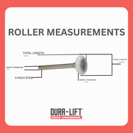 DURA-LIFT Ultra-Life Max 2 in. Nylon Garage Door Roller w/ Sealed 6200ZZ Bearing & 4-in. Stem