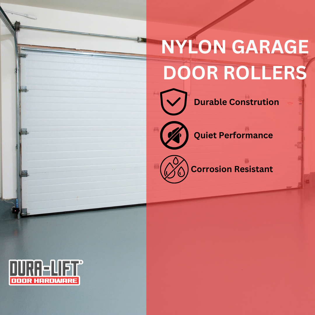 DURA-LIFT Ultra-Life Max 2 in. Nylon Garage Door Roller w/ Sealed 6200ZZ Bearing & 4-in. Stem
