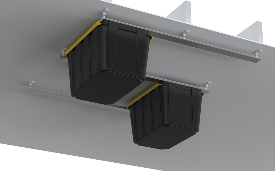 Dura-Lift Elevate Overhead Garage Slide Bin Storage System-BTriple