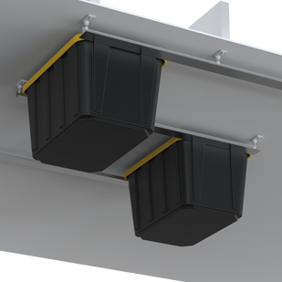 Dura-Lift Elevate Overhead Garage Slide Bin Storage System-BTriple