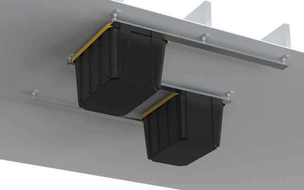 Dura-Lift Elevate Overhead Garage Slide Bin Storage System-BTriple