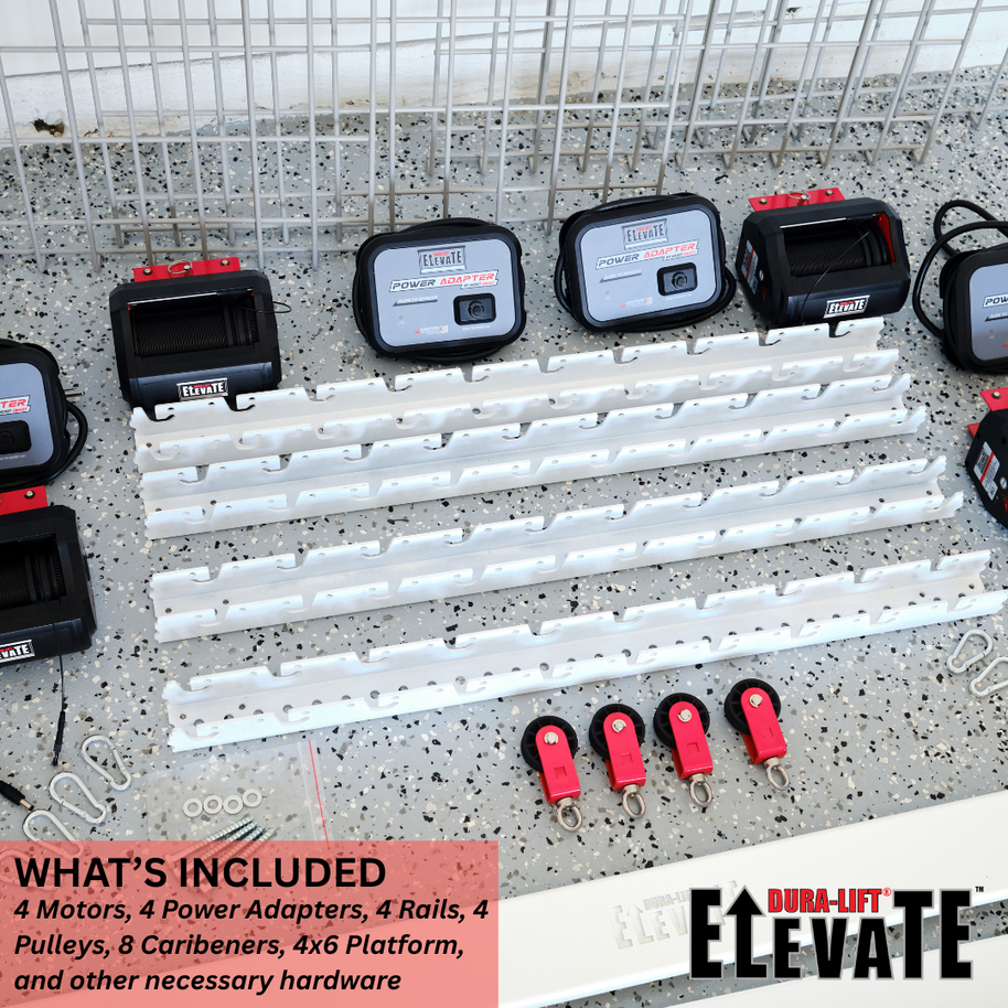 Dura-Lift Elevate 4x4 Motorized Storage Lift – DURA-LIFT Door Hardware