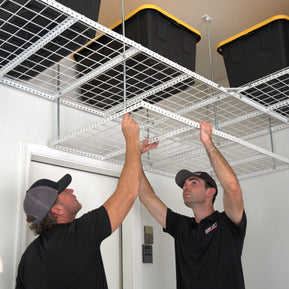Dura-Lift Elevate Adjustable Height Overhead Garage Door Ceiling Single Storage Platform 24 inch Drop Down-PSingle24