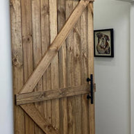 DURA-LIFT Matte Black Durable Single Door EZ-Sliding Steel Track Barn Door Hardware Kit-DLDB1