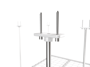 Dura-Lift Elevate Adjustable Height Overhead Garage Door Ceiling Triple In-Line Platform (31 in. W x 93 in D)