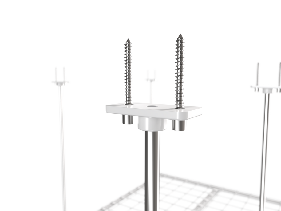 Dura-Lift Elevate Adjustable Height Overhead Garage Door Ceiling Quad L Storage Platform (31 in. W x 124 in D) -PQUADL
