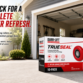 Dura-Lift TrueSeal Garage Door Red Roller, 200K-Cycle Sealed Bearing, 10-Pack