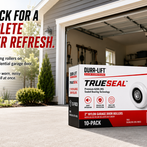 Dura-Lift TrueSeal Garage Door White Roller, 200K-Cycle Sealed Bearing, 10-Pack
