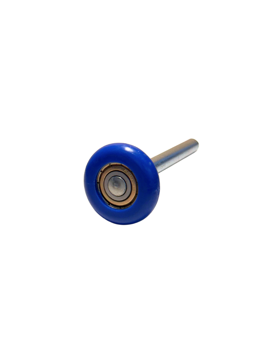 DURA-LIFT 2" Nylon Garage Door Rollers with 4" Stem and COLORED Wheel (Blue or Red) – Unsealed 4" Stem with 8 Ball Bearing 6200ZZ (Box of 10)