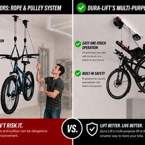 Dura-Lift Multi-Purpose Lifter | Single-Motor Electric Ceiling Lift | App-Controlled | 100 lb Capacity