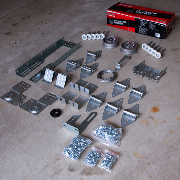 DURA-LIFT 8' x 7' Garage Door Premium Hardware Parts Installation Box-DLK8