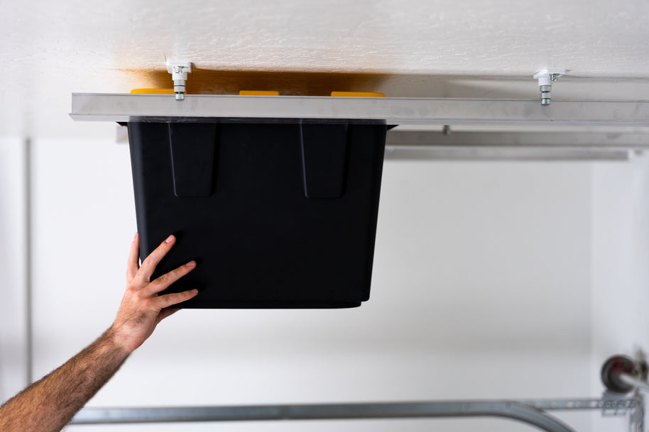 Dura-Lift Elevate Overhead Garage Slide Bin Storage System-BTriple