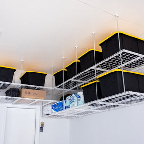 Dura-Lift Elevate Adjustable Height Overhead Garage Door Ceiling Single Storage Platform 24 inch Drop Down-PSingle24