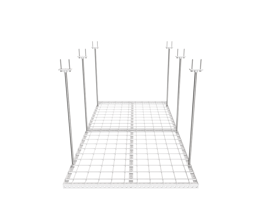 Dura-Lift Elevate Adjustable Height Overhead Garage Door Ceiling Double Storage Platform (31 in W x 62 in D)-PDOUBLE