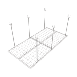 Dura-Lift Elevate Adjustable Height Overhead Garage Door Ceiling Double Storage Platform (31 in W x 62 in D)-PDOUBLE