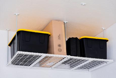 Dura-Lift Elevate Adjustable Height Overhead Garage Door Ceiling Double Storage Platform (31 in W x 62 in D)-PDOUBLE