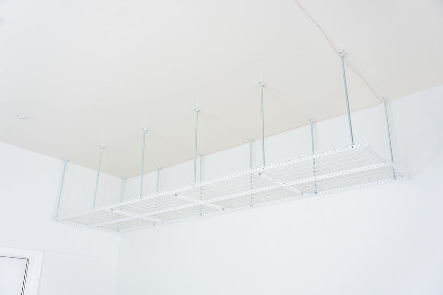 Dura-Lift Elevate Adjustable Height Overhead Garage Door Ceiling Quad In Line Storage Platform  (31 in. W x 124in D)-PQUAD