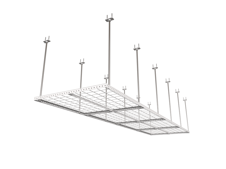 Dura-Lift Elevate Adjustable Height Overhead Garage Door Ceiling Quad In Line Storage Platform  (31 in. W x 124in D)-PQUAD