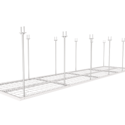 Dura-Lift Elevate Adjustable Height Overhead Garage Door Ceiling Quad In Line Storage Platform  (31 in. W x 124in D)-PQUAD
