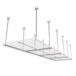 Dura-Lift Elevate Adjustable Height Overhead Garage Door Ceiling Quad In Line Storage Platform  (31 in. W x 124in D)-PQUAD