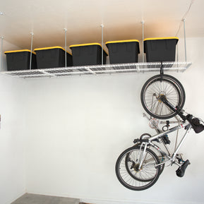 Dura-Lift Elevate Adjustable Height Overhead Garage Door Ceiling Quad In Line Storage Platform  (31 in. W x 124in D)-PQUAD