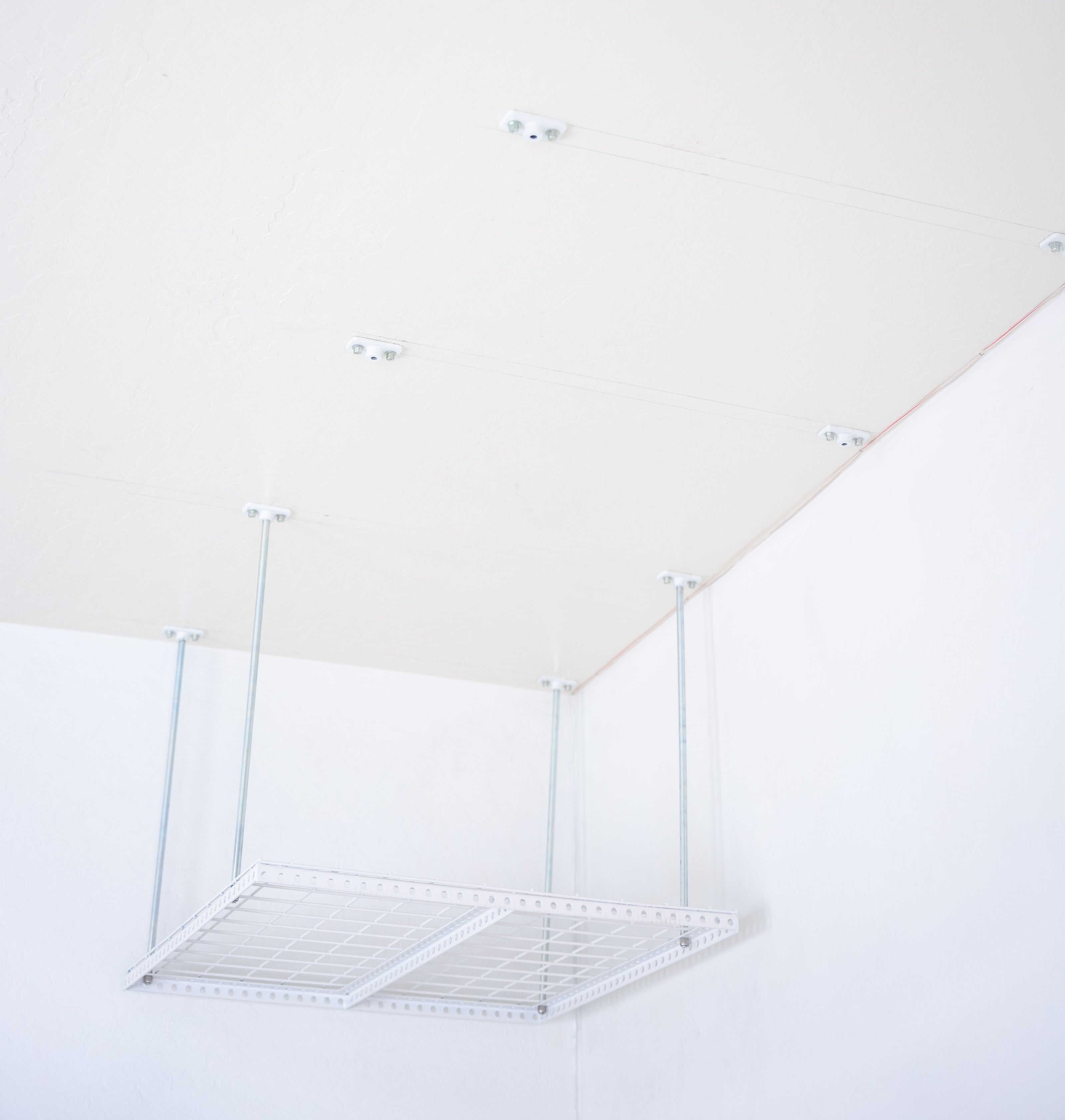 Dura-Lift Elevate Adjustable Height Overhead Garage Door Ceiling Single Storage Platform 24 inch Drop Down-PSingle24