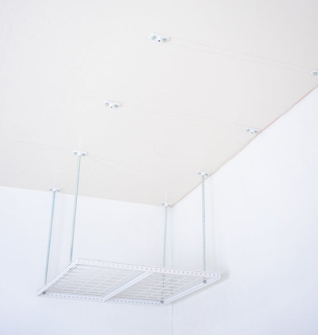 Dura-Lift Elevate Adjustable Height Overhead Garage Door Ceiling Single Storage Platform 12 inch Drop Down-Psingle12