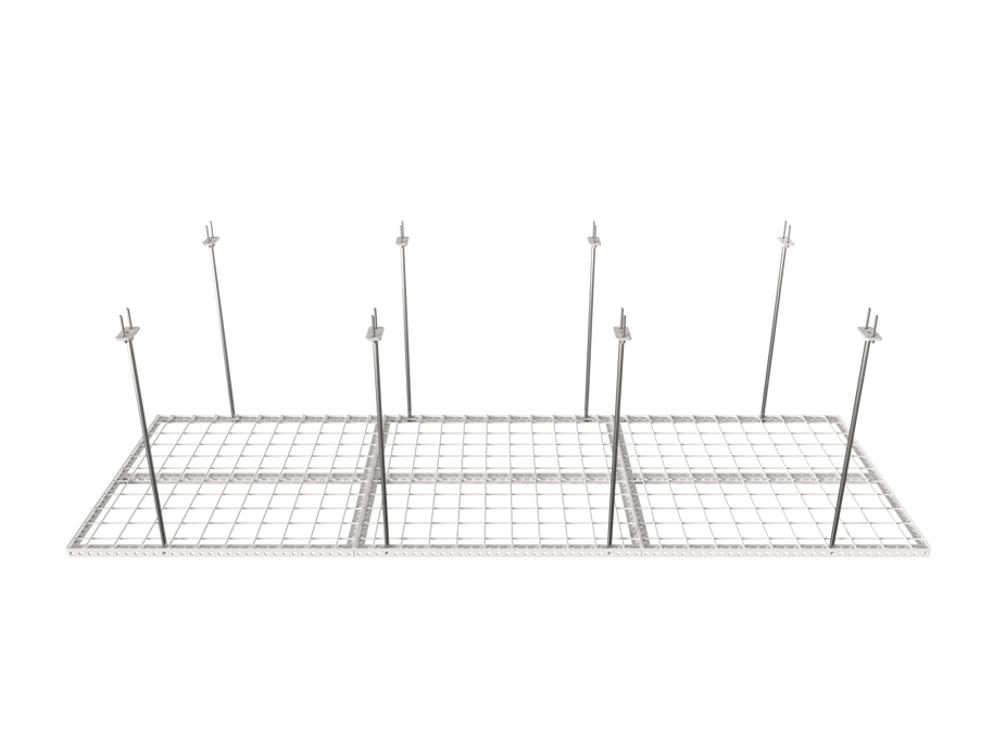 Dura-Lift Elevate Adjustable Height Overhead Garage Door Ceiling Triple In Line Storage Platform  (31 in. W x 93 in D)-PTRIPLE