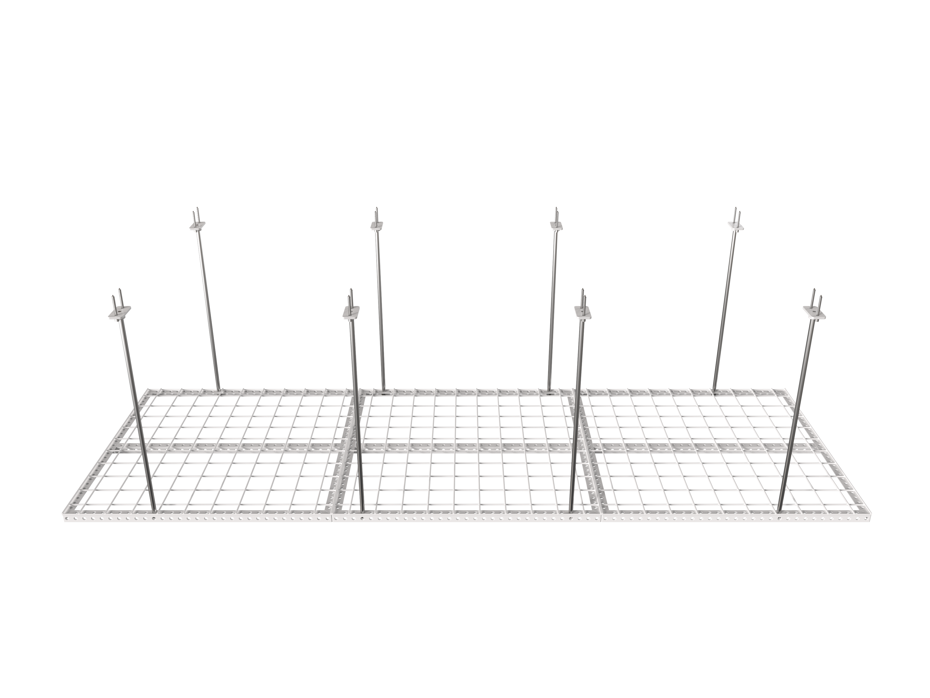 Dura-Lift Elevate Adjustable Height Overhead Garage Door Ceiling Triple In Line Storage Platform  (31 in. W x 93 in D)-PTRIPLE
