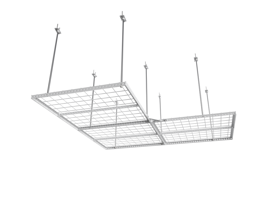 Dura-Lift Elevate Adjustable Height Overhead Garage Door Ceiling Triple L Shaped Storage Platform (31 in. W x 93 in D)-PTRIPLEL