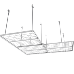 Dura-Lift Elevate Adjustable Height Overhead Garage Door Ceiling Triple L Shaped Storage Platform (31 in. W x 93 in D)-PTRIPLEL