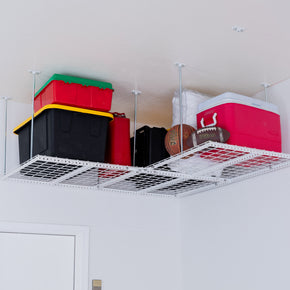 Dura-Lift Elevate Adjustable Height Overhead Garage Door Ceiling Triple L Shaped Storage Platform (31 in. W x 93 in D)-PTRIPLEL