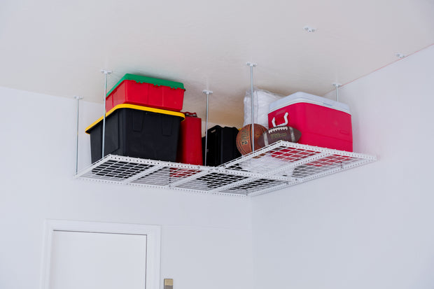 Dura-Lift Elevate Adjustable Height Overhead Garage Door Ceiling Triple L Shaped Storage Platform (31 in. W x 93 in D)-PTRIPLEL