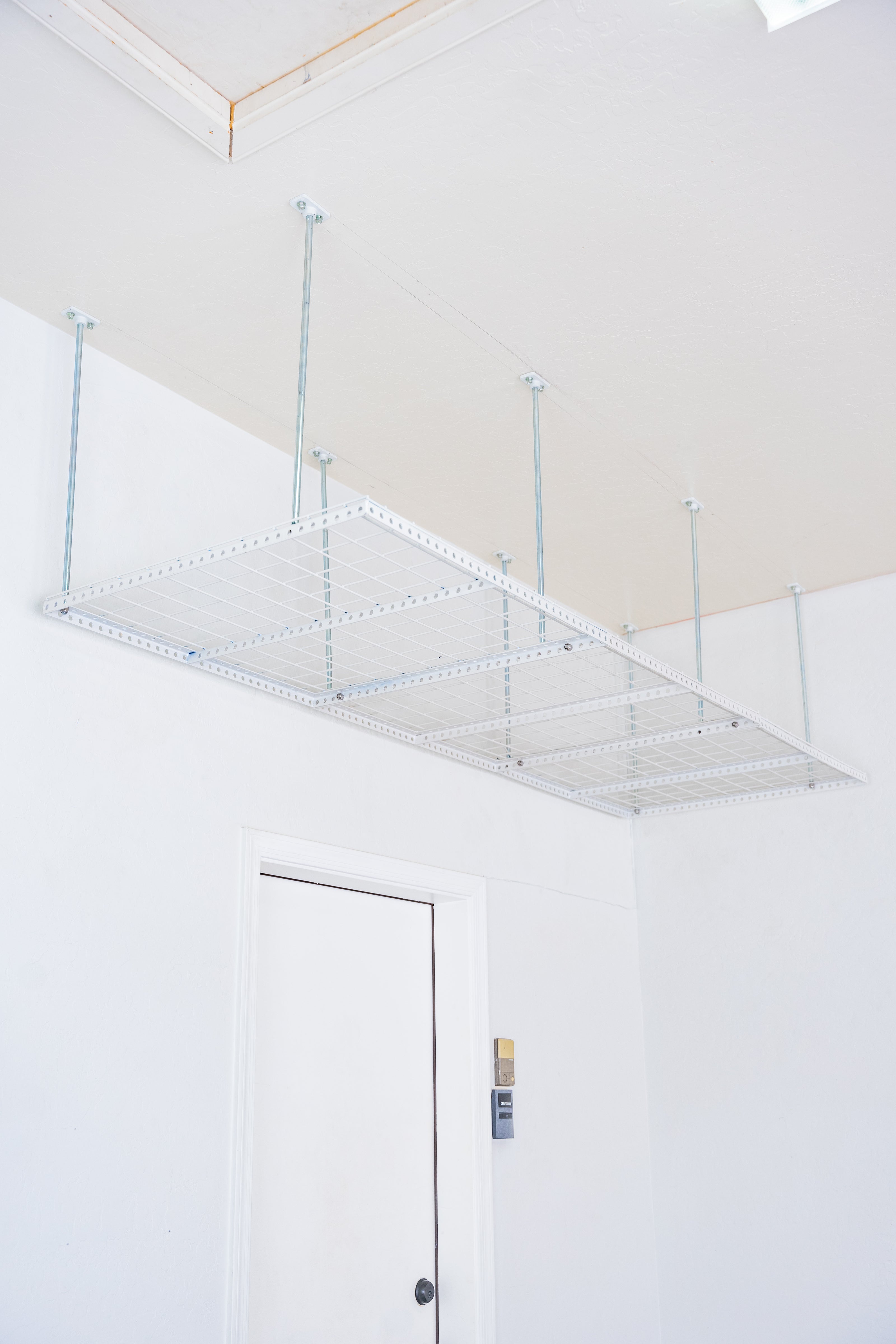 Dura-Lift Elevate Adjustable Height Overhead Garage Door Ceiling Triple In Line Storage Platform  (31 in. W x 93 in D)-PTRIPLE