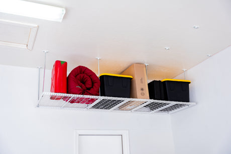 Dura-Lift Elevate Adjustable Height Overhead Garage Door Ceiling Triple In Line Storage Platform  (31 in. W x 93 in D)-PTRIPLE