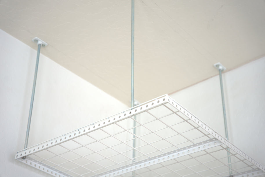 Dura-Lift Elevate Adjustable Height Overhead Garage Door Ceiling Single Storage Platform 24 inch Drop Down-PSingle24
