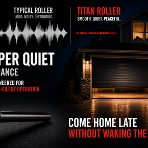 Titan Premium 2 in. Sealed 6200ZZ Nylon Garage Door Roller with 4 in. Corrosion Resistant Stem (12-Pack)