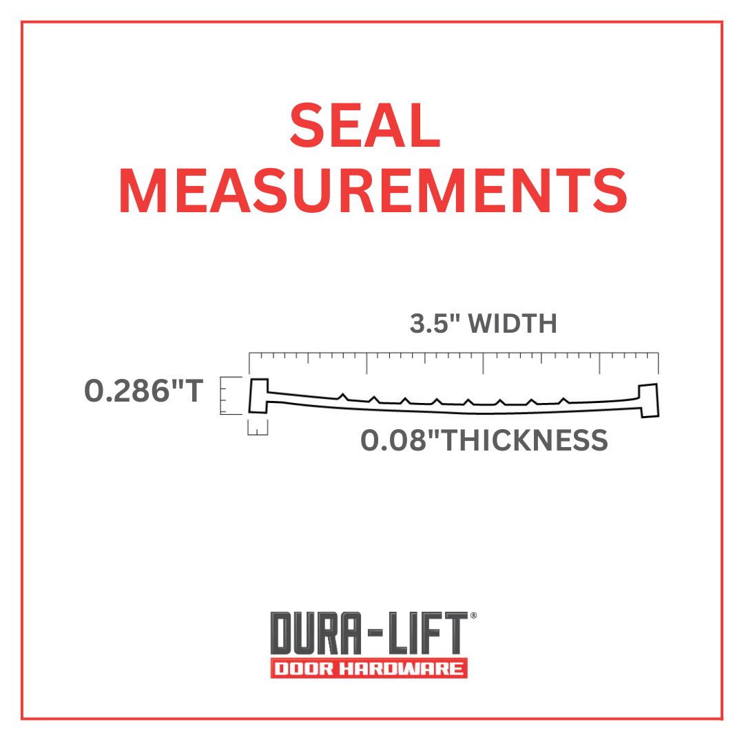 DURA-LIFT Rubber Garage Door Bottom Seal, 5/16