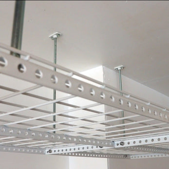 Dura-Lift Elevate Adjustable Height Overhead Garage Door Ceiling Quad In Line Storage Platform  (31 in. W x 124in D)-PQUAD