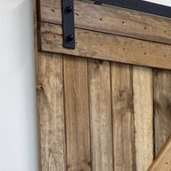 DURA-LIFT Matte Black Durable Single Door EZ-Sliding Steel Track Barn Door Hardware Kit-DLDB1