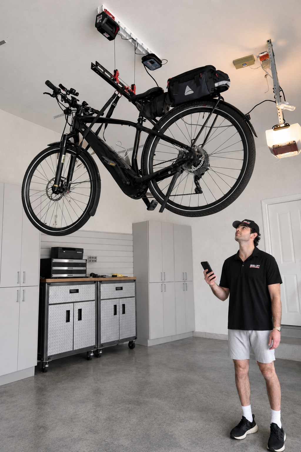 Dura-Lift Multi-Purpose Lifter | Single-Motor Electric Ceiling Lift | App-Controlled | 100 lb Capacity