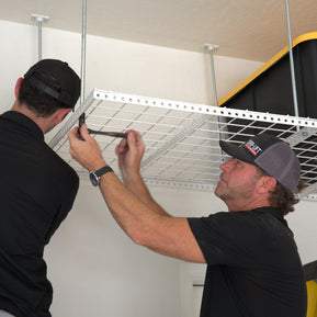 Dura-Lift Elevate Adjustable Height Overhead Garage Door Ceiling Double Storage Platform (31 in W x 62 in D)-PDOUBLE