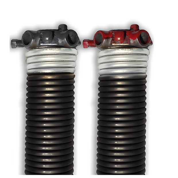 DURA-LIFE E-Coat .218 x 2 x 28 Torsion Spring & 18" Winding Rods