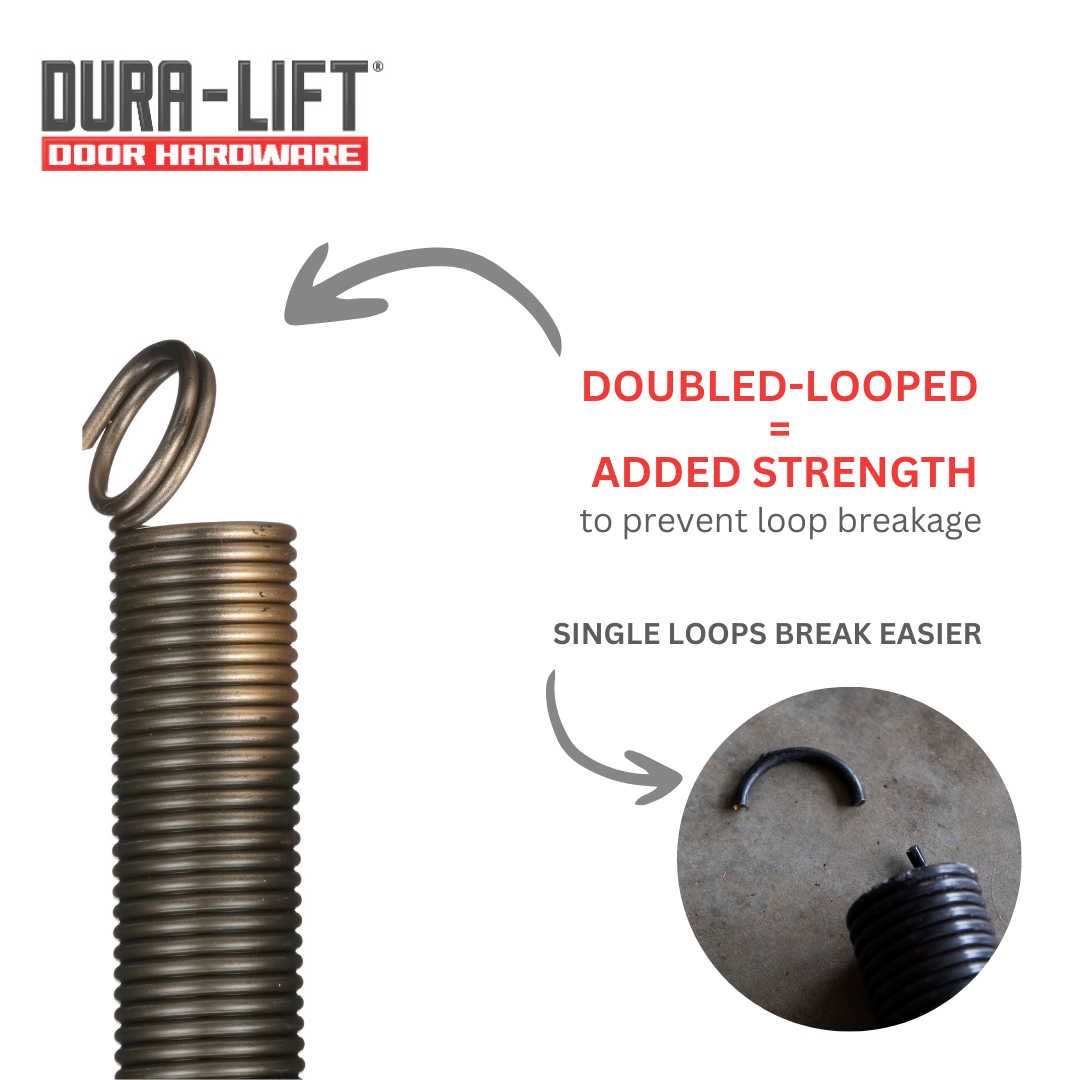 Coat String Spring DURA-LIFE Black E-coat Spring .250 x 2 x 35 (Both Left & Right Wound ...