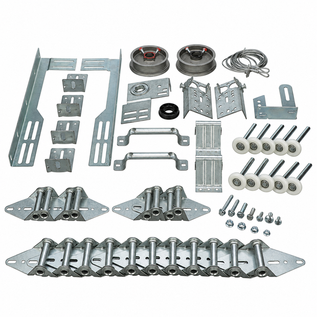 DURA-LIFT 16' x 7' Garage Door Premium Hardware Parts Installation Box-DLK16